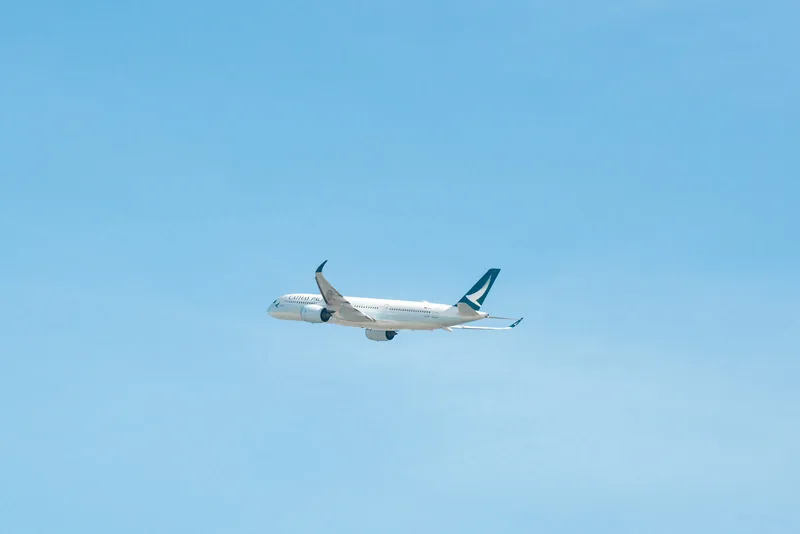 Cathay Pacific aircraft in flight